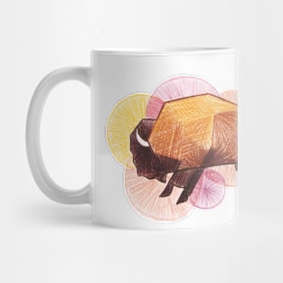 Colorful Buffalo Running Mug